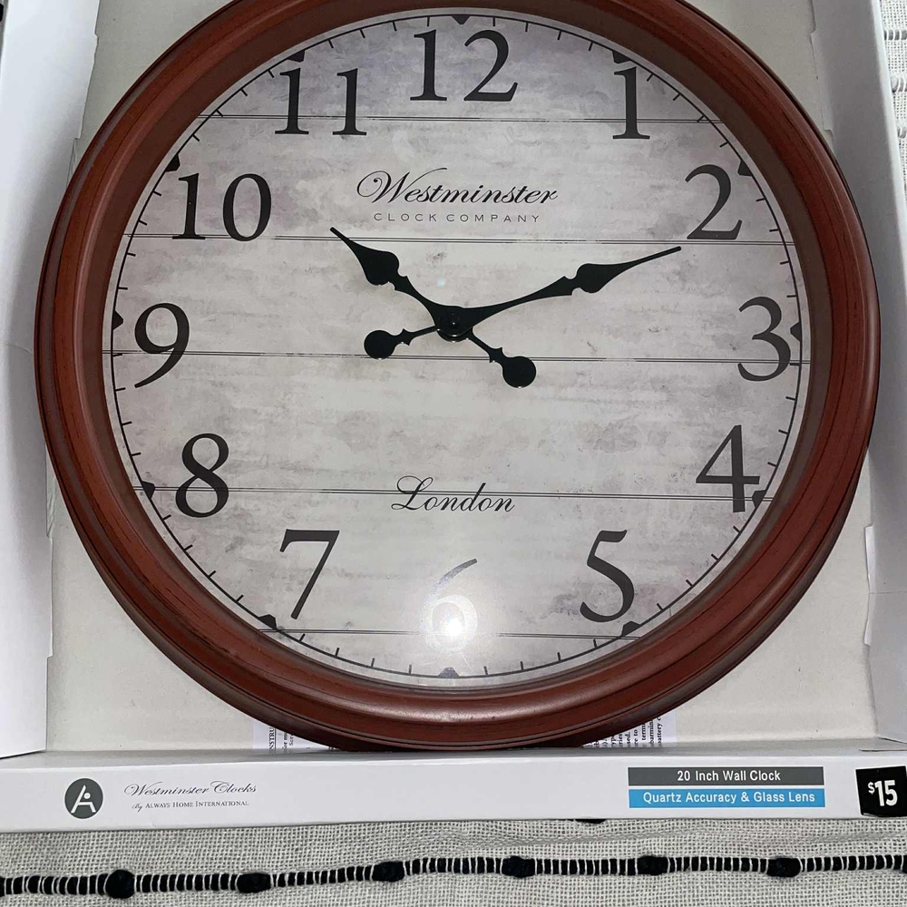 Classic Brown Wall Clock
